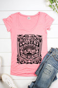 Country Roads Take Me Home Scoop Neck Short Sleeve - Adult & Kids T-Shirts, Sweatshirts & Hoodies apparel design preview 1