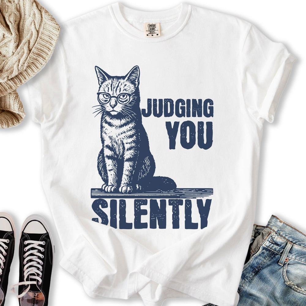 Silently Judging You - Adult & Kids T-Shirts, Sweatshirts & Hoodies apparel design preview 2