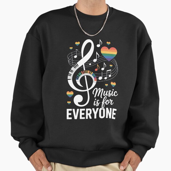 Music Is For Everyone Teacher - Adult & Kids T-Shirts, Sweatshirts & Hoodies apparel design preview 1