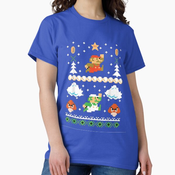Super Jump Mushroom Ugly Sweater Game Hero Christmas - Adult & Kids T-Shirts, Sweatshirts & Hoodies apparel design preview 1