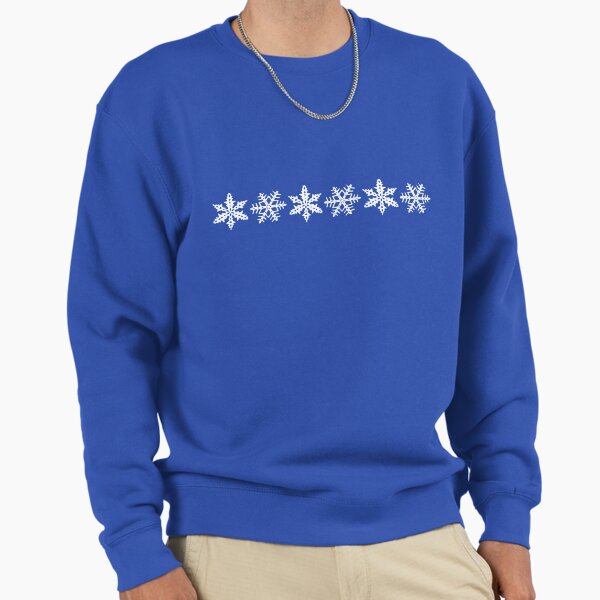 White on Blue Pyrex Snowflake Pattern - Adult & Kids T-Shirts, Sweatshirts & Hoodies apparel design preview 1