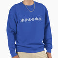 White on Blue Pyrex Snowflake Pattern - Adult & Kids T-Shirts, Sweatshirts & Hoodies apparel design preview 1
