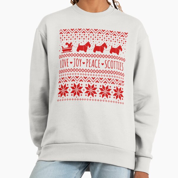 Scottish Terrier Silhouettes Christmas Pattern - Adult & Kids T-Shirts, Sweatshirts & Hoodies apparel design preview 1
