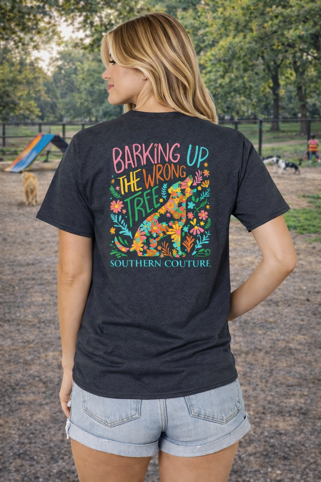 Southern Couture Classic Barking Up The Wrong Tree - Adult & Kids T-Shirts, Sweatshirts & Hoodies apparel design preview 1
