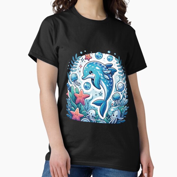 Legendary animals frostfin dolphin - Adult & Kids T-Shirts, Sweatshirts & Hoodies apparel design preview 1