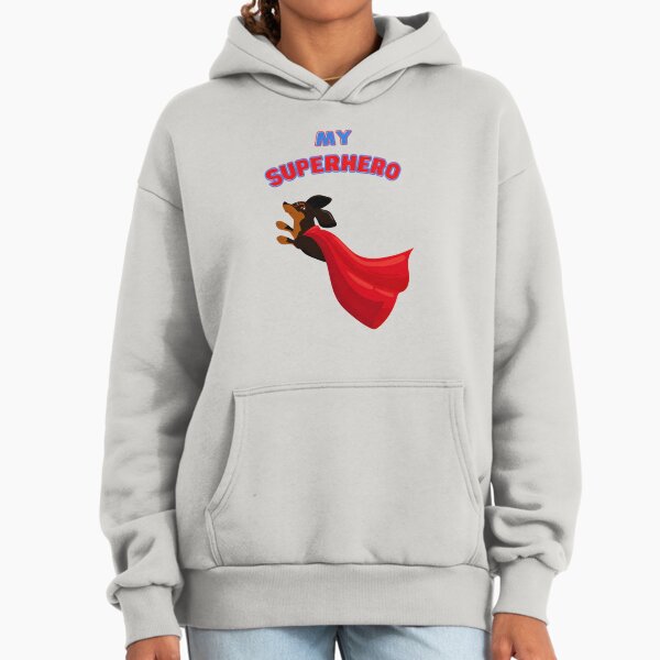Superhero Dachshund - Adult & Kids T-Shirts, Sweatshirts & Hoodies apparel design preview 1