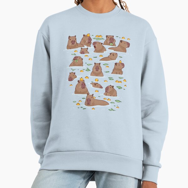 Bathing Capybara Pattern - Adult & Kids T-Shirts, Sweatshirts & Hoodies apparel design preview 1