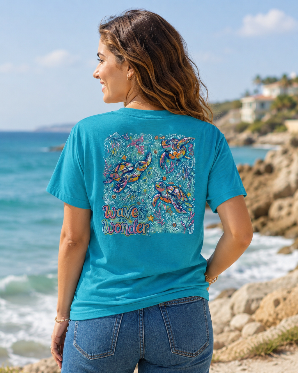 Southern Couture Classic Waves and Wonder Tropical - Adult & Kids T-Shirts, Sweatshirts & Hoodies apparel design preview 1