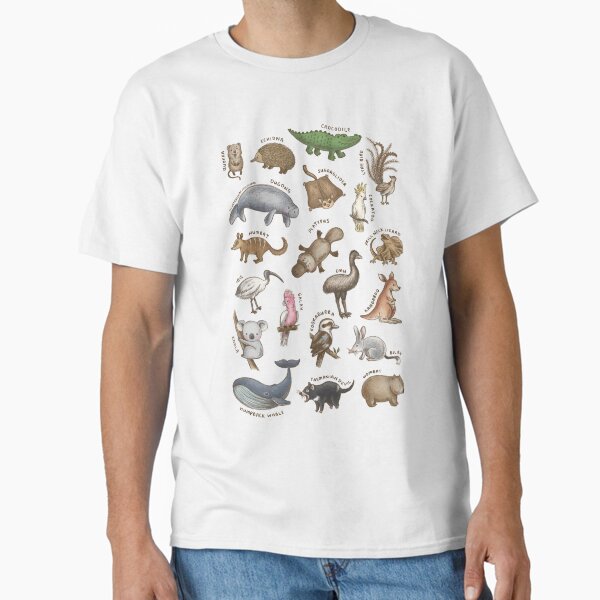Types of Australian Animals - Adult & Kids T-Shirts, Sweatshirts & Hoodies apparel design preview 1