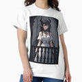 Gothic anime demon girl and balcony - Adult & Kids T-Shirts, Sweatshirts & Hoodies apparel design preview 1