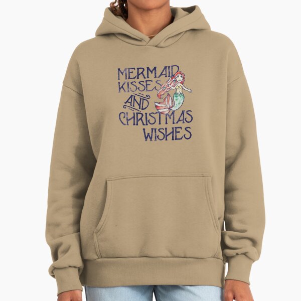 Mermaid Kisses and Christmas Wishes - Adult & Kids T-Shirts, Sweatshirts & Hoodies apparel design preview 1