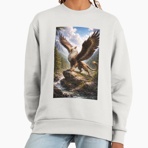 Majestic Gryphon Guardian of the Mountain Forest - Adult & Kids T-Shirts, Sweatshirts & Hoodies apparel design preview 1