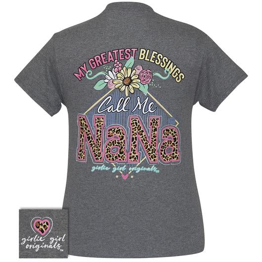 Girlie Girl Originals Preppy Blessings Call Me Nana - Adult & Kids T-Shirts, Sweatshirts & Hoodies apparel design preview 1