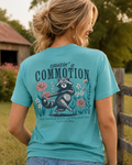 Southernology Causin' a Commotion Raccoon Comfort - Adult & Kids T-Shirts, Sweatshirts & Hoodies apparel design preview 1