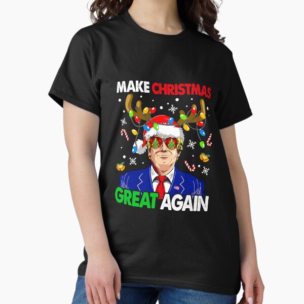 Make Christmas Great Again Funny Trump - Adult & Kids T-Shirts, Sweatshirts & Hoodies apparel design preview 1