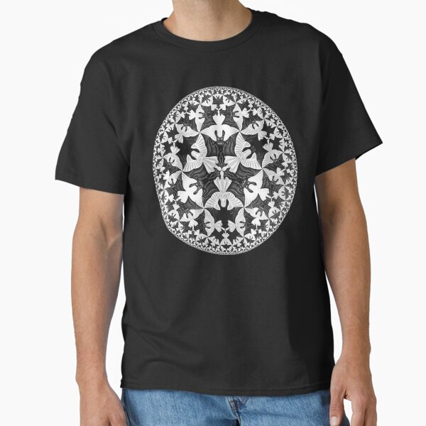 Circle Limit IV (Infinity Bats Pattern), by M.C. - Adult & Kids T-Shirts, Sweatshirts & Hoodies apparel design preview 1
