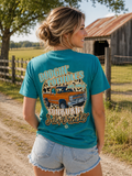Girlie Girl Originals Dodgin Potholes Truck Leopard - Adult & Kids T-Shirts, Sweatshirts & Hoodies apparel design preview 1