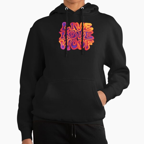 Live Love Woof Typography - Adult & Kids T-Shirts, Sweatshirts & Hoodies apparel design preview 1