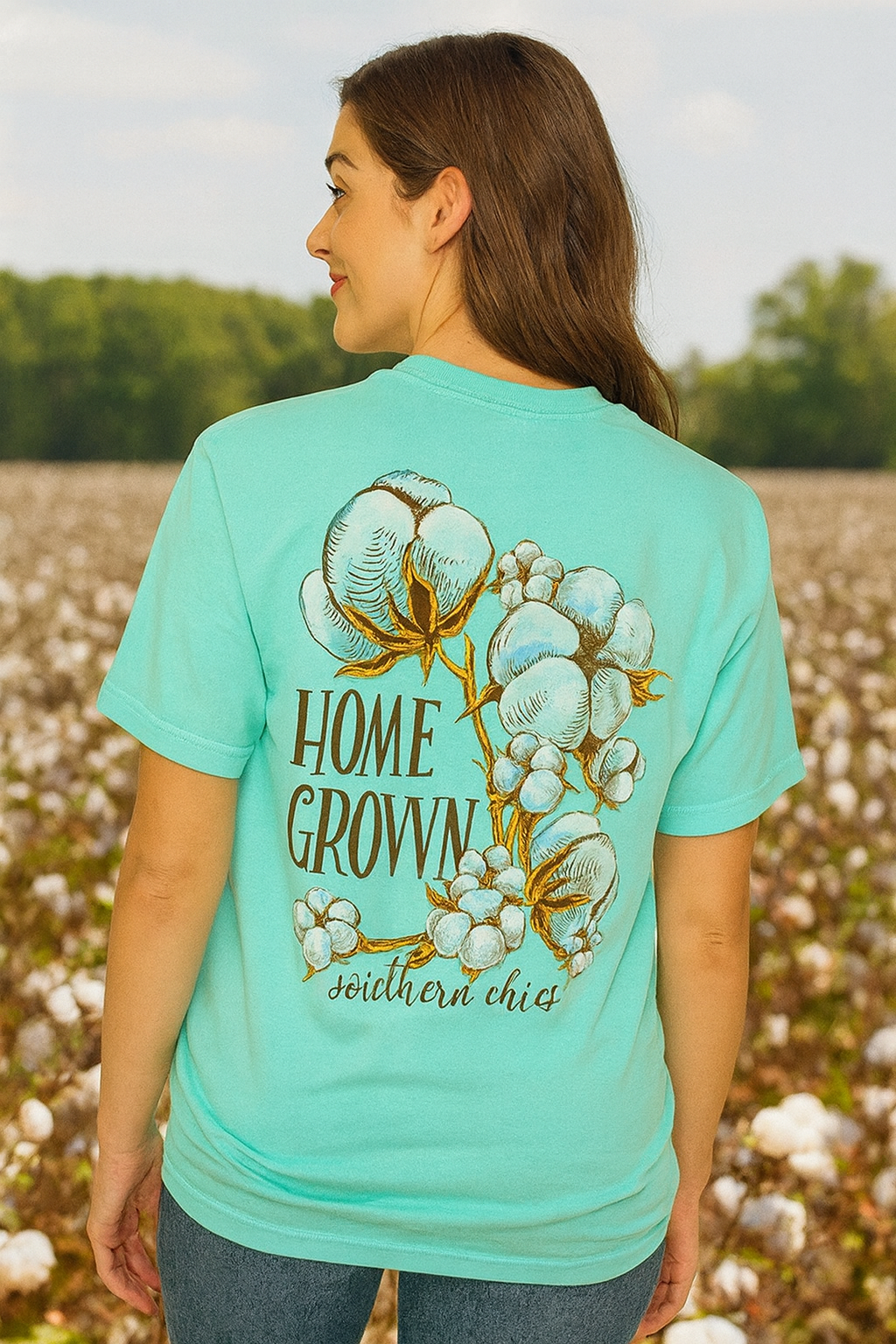 Southern Chics Apparel Home Grown Cotton Comfort - Adult & Kids T-Shirts, Sweatshirts & Hoodies apparel design preview 1