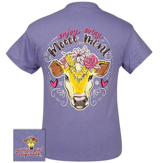 Girlie Girl Originals Enjoy Every Moment Cow - Adult & Kids T-Shirts, Sweatshirts & Hoodies apparel design preview 2