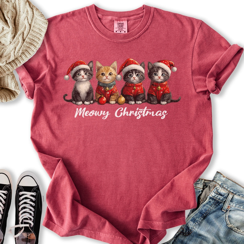 Christmas Cats - Adult & Kids T-Shirts, Sweatshirts & Hoodies apparel design preview 1