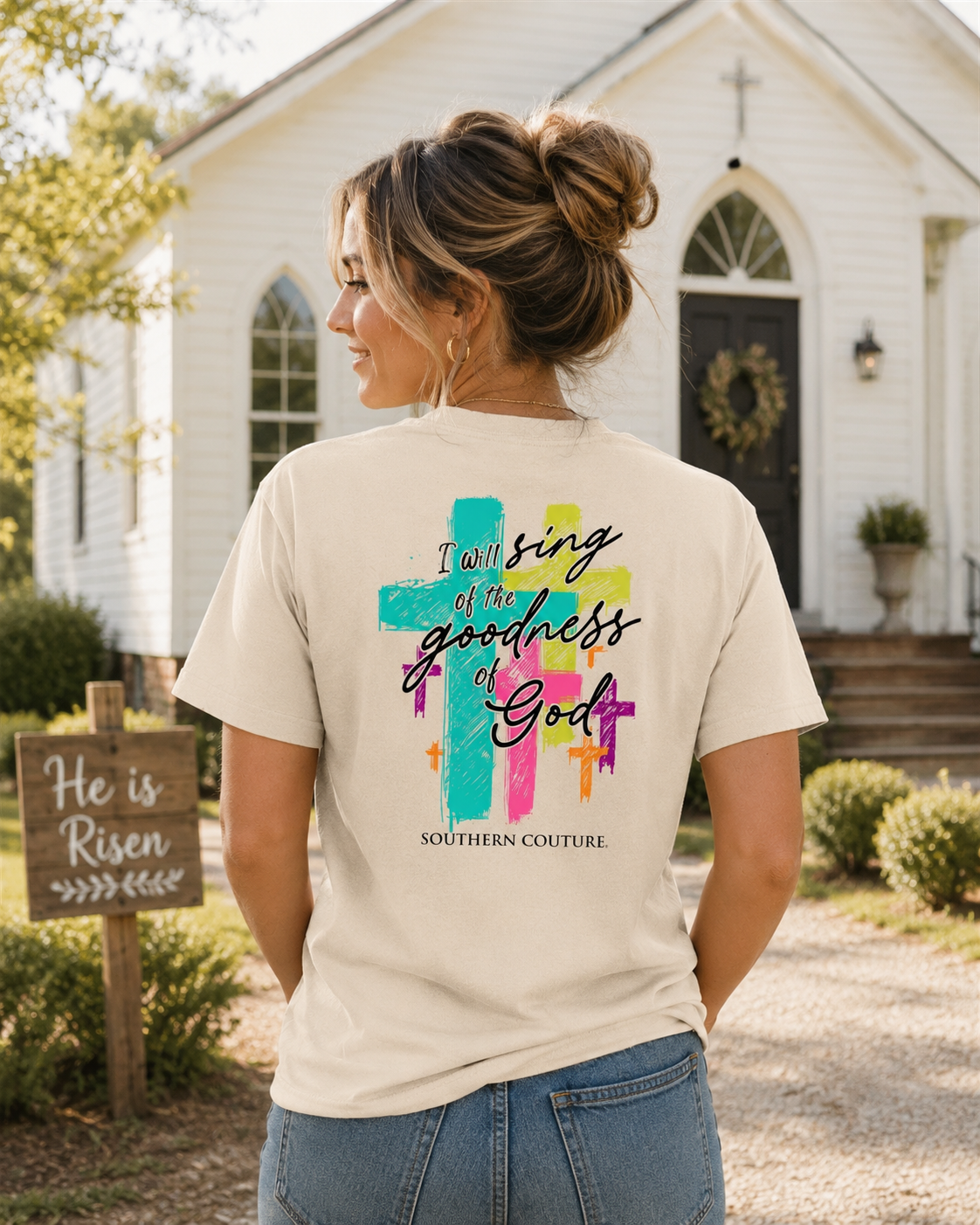 Southern Couture Classic Goodness Of God Natural - Adult & Kids T-Shirts, Sweatshirts & Hoodies apparel design preview 1