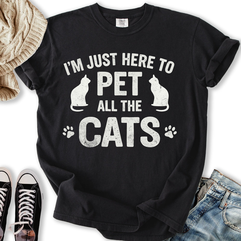 Pet All The Cats - Adult & Kids T-Shirts, Sweatshirts & Hoodies apparel design preview 2