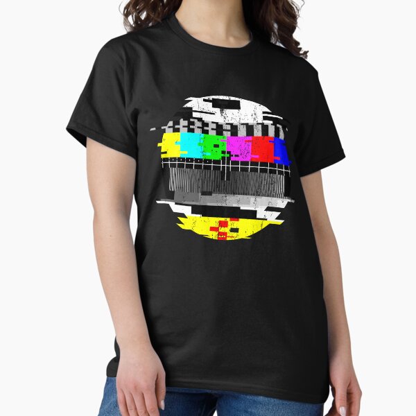 Vintage Glitched TV Test Pattern Graphic - Adult & Kids T-Shirts, Sweatshirts & Hoodies apparel design preview 1