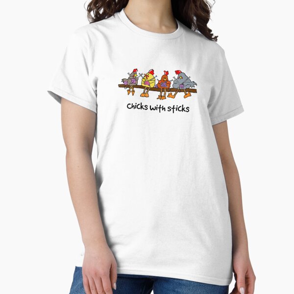 Chicks with Sticks - Adult & Kids T-Shirts, Sweatshirts & Hoodies apparel design preview 1