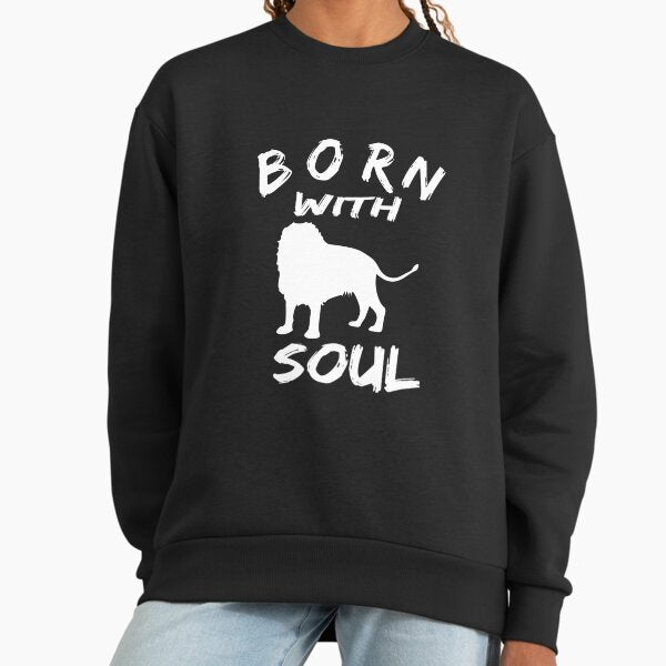 BORN WITH LION SOUL 3 - Adult & Kids T-Shirts, Sweatshirts & Hoodies apparel design preview 1