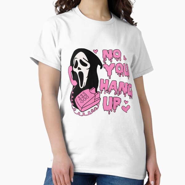 Ghostface No You Hang Up Valentines Halloween - Adult & Kids T-Shirts, Sweatshirts & Hoodies apparel design preview 1