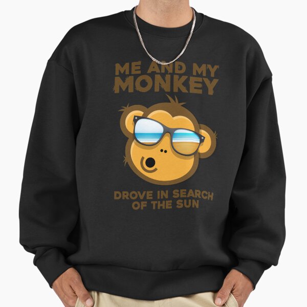Onkey Sun Humor Me and my Monkey Mind Crazyness - Adult & Kids T-Shirts, Sweatshirts & Hoodies apparel design preview 1
