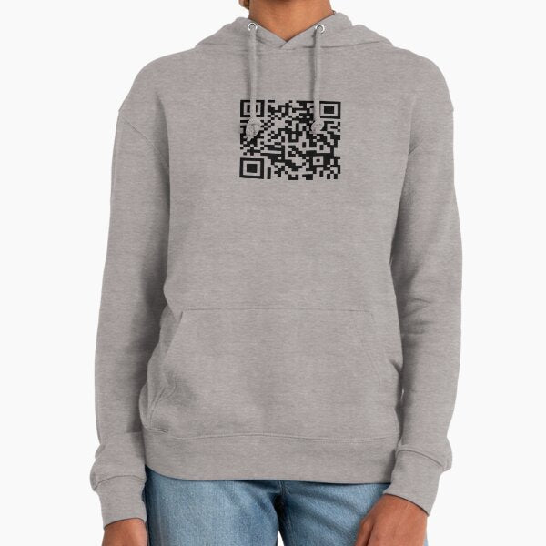 Never Gonna Give You Up QR Code - Adult & Kids T-Shirts, Sweatshirts & Hoodies apparel design preview 1