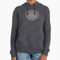 Winter Sunset Mandala in Charcoal, Mint and Melon - Adult & Kids T-Shirts, Sweatshirts & Hoodies apparel design preview 1