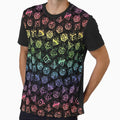 D20 Dice Set Pattern (Rainbow) Graphic - Adult & Kids T-Shirts, Sweatshirts & Hoodies apparel design preview 1
