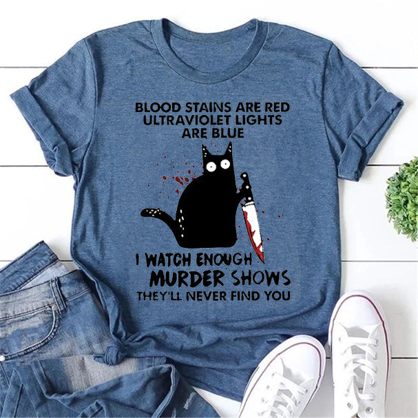 Blood Stains Are Red Print Women Slogan - Adult & Kids T-Shirts, Sweatshirts & Hoodies apparel design preview 1