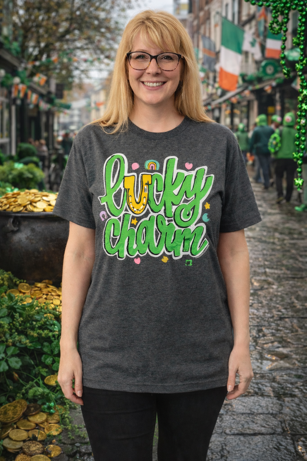 Southern Couture Soft Lucky Charm Irish - Adult & Kids T-Shirts, Sweatshirts & Hoodies apparel design preview 1