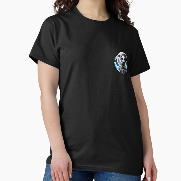 Grim Reaper is meditating on the cliff - Adult & Kids T-Shirts, Sweatshirts & Hoodies apparel design preview 1