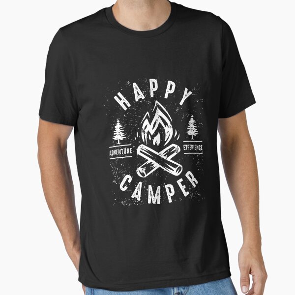 Happy Camper Fire - Adult & Kids T-Shirts, Sweatshirts & Hoodies apparel design preview 1