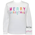 Girlie Girl Originals Preppy Merry Christmas White - Adult & Kids T-Shirts, Sweatshirts & Hoodies apparel design preview 1
