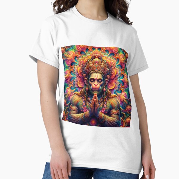 Hanuman Spring Psychedelic Fractal Mandala 3 - Adult & Kids T-Shirts, Sweatshirts & Hoodies apparel design preview 1