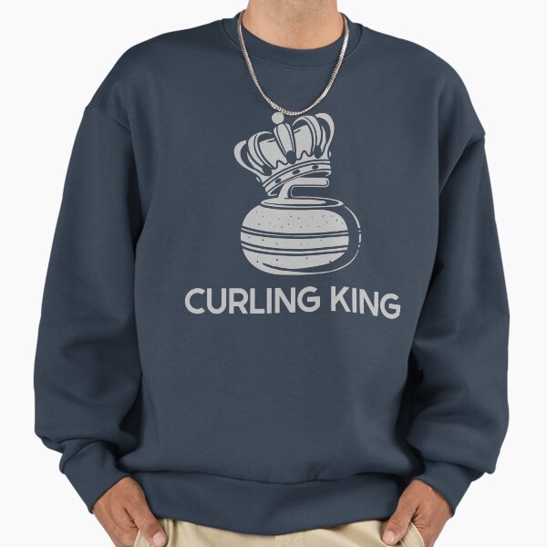 Curling King Monotone - Adult & Kids T-Shirts, Sweatshirts & Hoodies apparel design preview 1