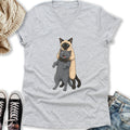 Siamese Cat Headlock V-Neck - Adult & Kids T-Shirts, Sweatshirts & Hoodies apparel design preview 1