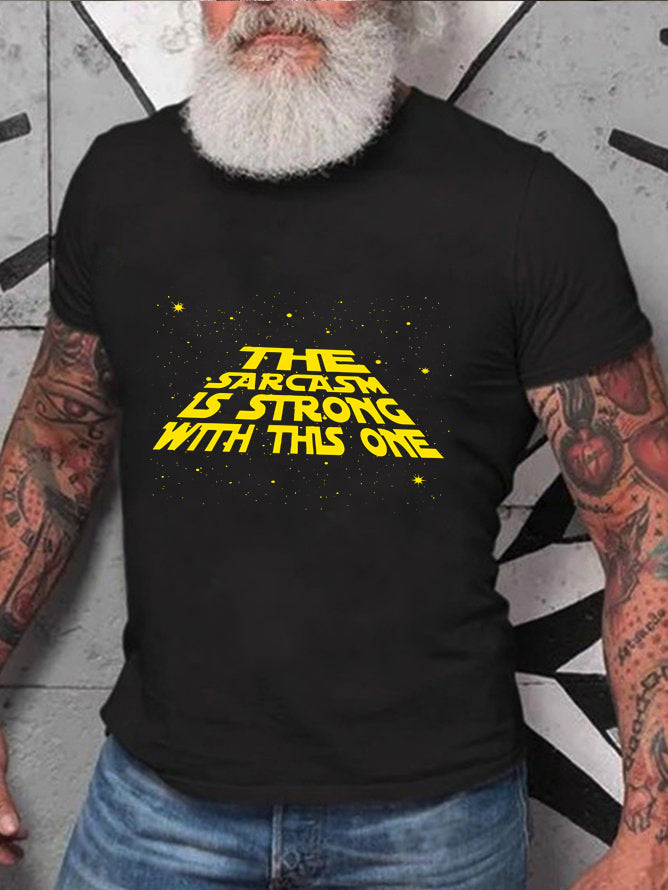 The Sarcasm Is Strong With This One Print Men Slogan - Adult & Kids T-Shirts, Sweatshirts & Hoodies apparel design preview 4