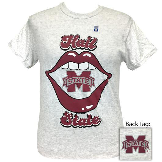 Girlie Girl Originals Preppy MSU Lips Hail State - Adult & Kids T-Shirts, Sweatshirts & Hoodies apparel design preview 1