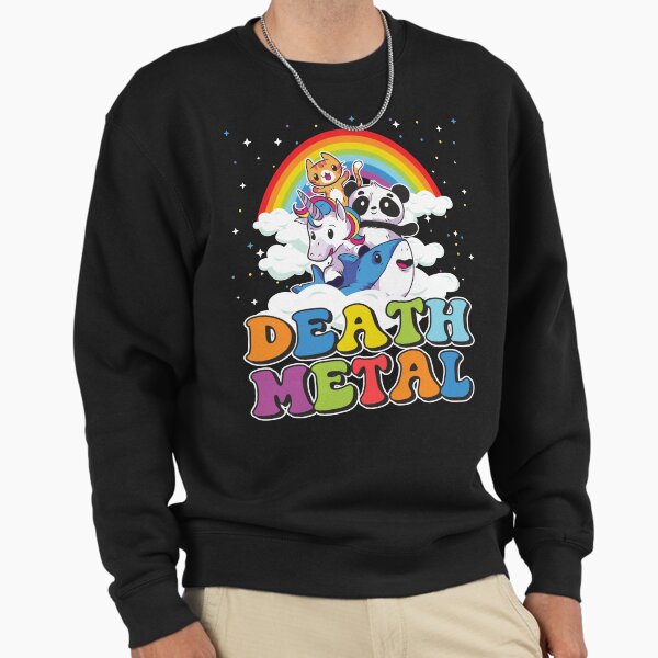 Funny Death Metal Animals Cute Unicorn Rainbow - Adult & Kids T-Shirts, Sweatshirts & Hoodies apparel design preview 1