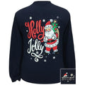 Girlie Girl Originals Holly Jolly Santa Christmas - Adult & Kids T-Shirts, Sweatshirts & Hoodies apparel design preview 1