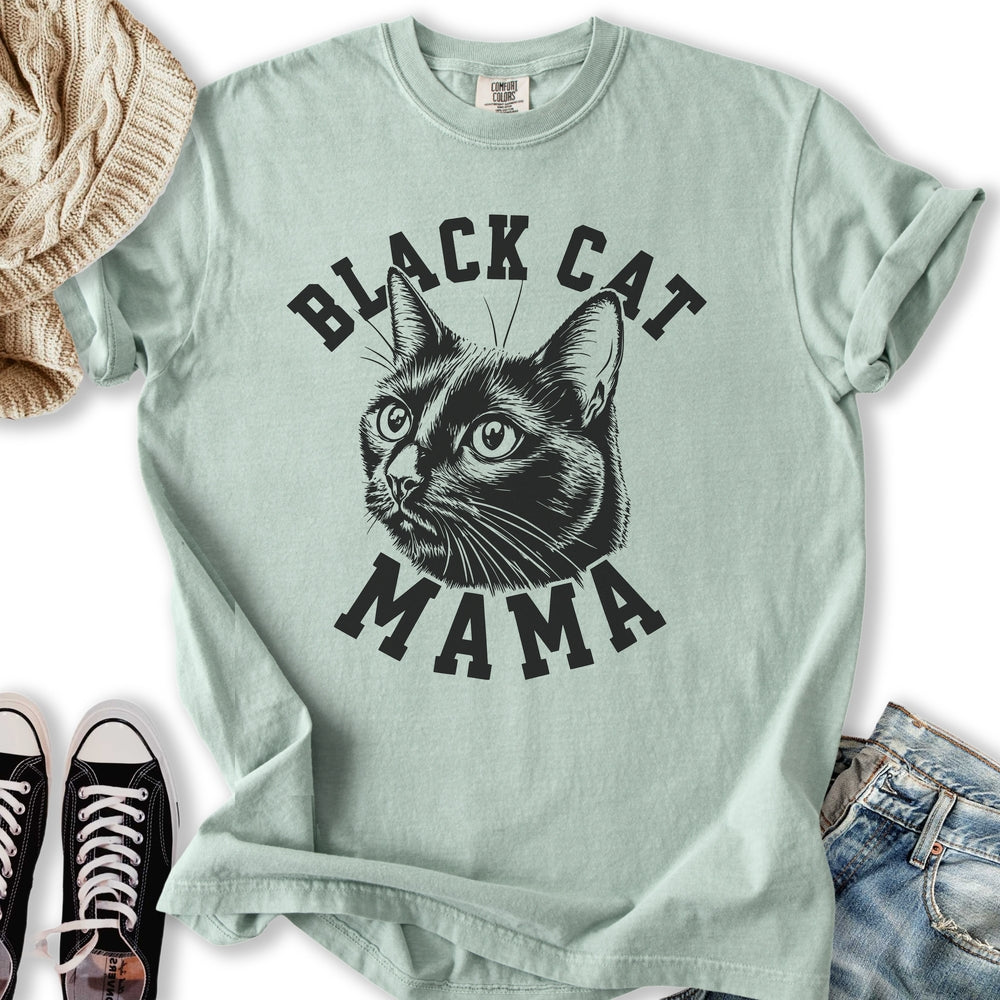 Black Cat Mama - Adult & Kids T-Shirts, Sweatshirts & Hoodies apparel design preview 2