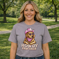 Girlie Girl Lulu Mac Howdy Pawtner Canvas - Adult & Kids T-Shirts, Sweatshirts & Hoodies apparel design preview 1