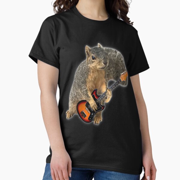 Squirrel Playing Guitar - Adult & Kids T-Shirts, Sweatshirts & Hoodies apparel design preview 1